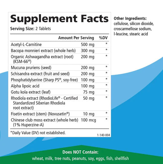 Pure Essence Brain Essence Supplements - 30ct or 60ct