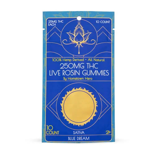 Hometown Hero D9 10ct / 25mg per pc Live Rosin