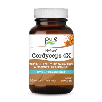 Pure Essence My Pure Cordyceps 4X Mushrooms Vegi-Caps: 30ct or 60ct