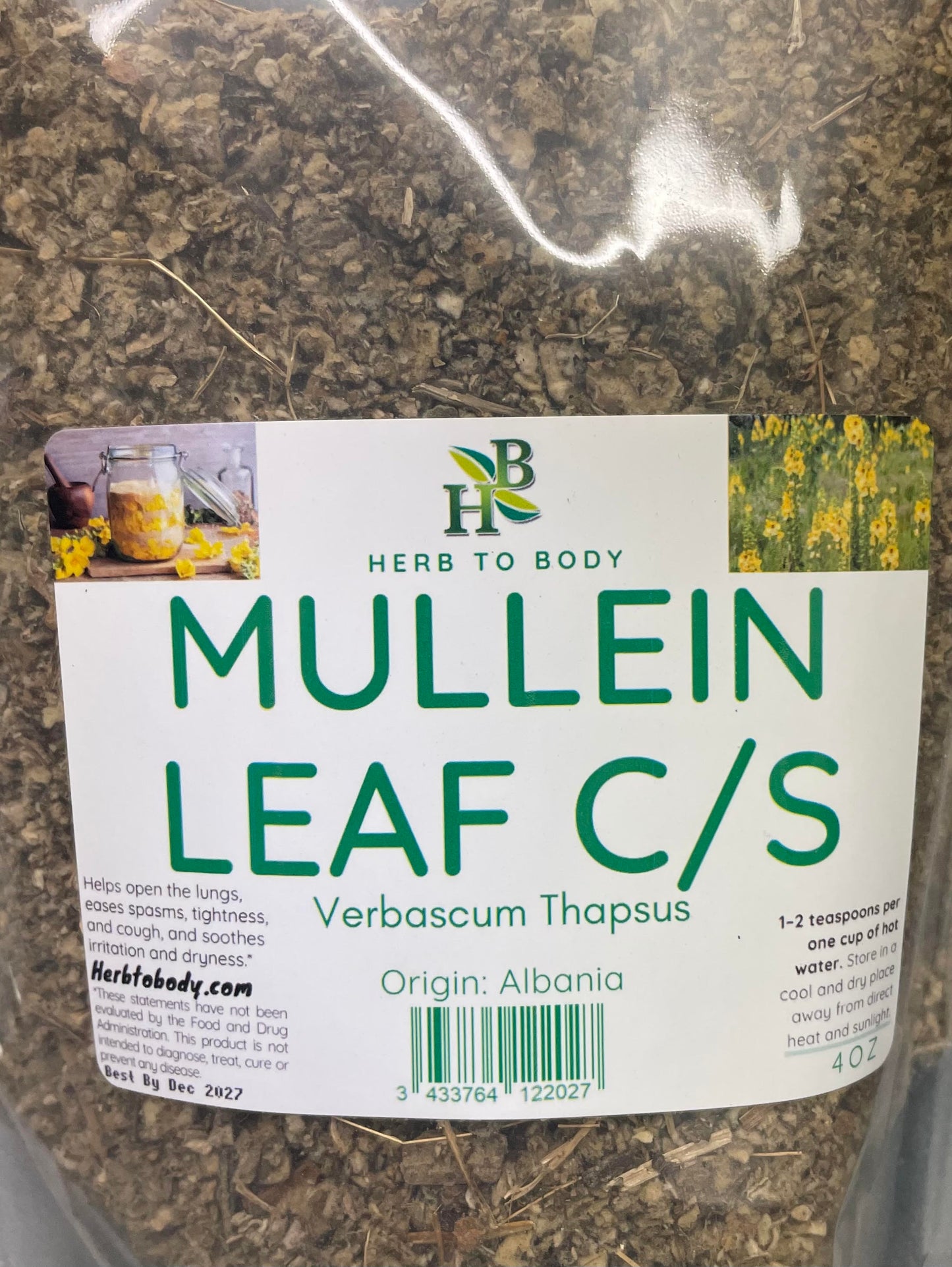 Mullein Leaf C/S 4oz (Copy)