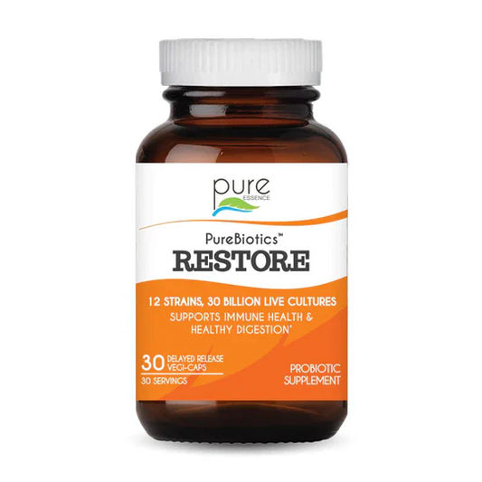 Pure Essence Purebiotics Restore Vegi-Caps Supplements: 30ct or 60ct